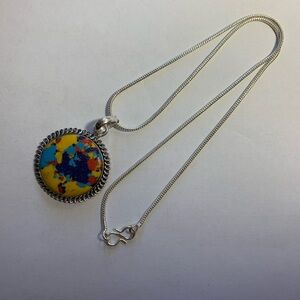 Silver 925 Southwestern Jasper Necklace